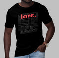 Triblend Solid Black Love T-shirt
