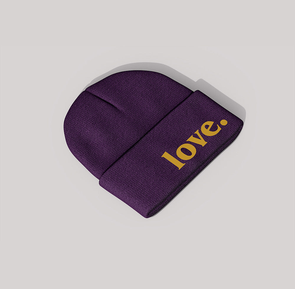 Purple Beanie Cap