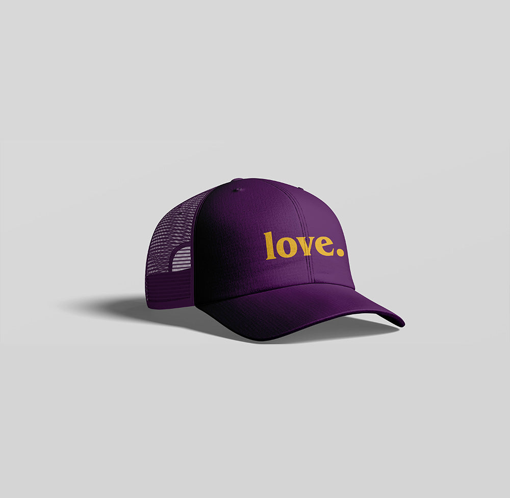 Purple Truckers Cap